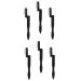 NOLITOY 6 Pcs Eyelash Comb Eyebrow Brush Eyelash Brush Curlers Eyelash Brush Comb Nail Sample Display Mini Makeup Tool Multifunctional Beauty Brush Mascara Brush Steel Comb Plastic Slim