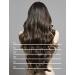 Buy Dark Black Hairpiece Extensions with Invisible Wire | Thickening Wavy Weft Hair Extensions - 40 cm - Buy Online on SooperMarket.com
