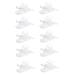 Obelunrp Plastic Suspender Clips/Suspender Clips Dummy Pacifier Holder for Teether/Paci/Bib/Toy Holder Clip Mix 10pcs