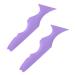 NOLITOY 2pcs Silicone Beauty Ruler Eyeliner Eyebrow Guide Stencils Eyebrow Stencils Aid Blindfold Make up
