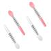 Lmyzcbzl Silicone Mini Lip Brush 4 Pcs Silicone Lip Brush Mini Silicone Lip Balm Brush Portable Lip Applicator Brushes Reusable Silicone Mini Lip Brushes