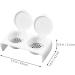 FOMIYES Double Cup Plastics Nail Art Cup Bowl Soaking Dish Dappen Dish with Lids for Mixing Acrylic Powder Liquid for Nail Art Manicures Tools - Buy Online on SooperMarket.com