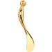 Healeved Makeup Spoon Zinc Cream Spoon Make up Kit Unicorn Horn Clip on Eye Spoon Creami Buttercream Spiral Tool 9.50X1.50X0.50CM Golden - Buy Online on SooperMarket.com