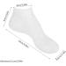 1Pair Moisturizing Socks Overnight Spa Cotton Socks Treatment Intensive Repair Dry Cracked Feet White XL - Buy Online on SooperMarket.com