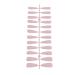 Dajidafu 1 Set French Tip Press on Nails Tips Matte Adhesive Tabs Full Cover Frosted Solid Colors Fingernails Art Decals Gifts Type 4