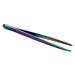 1PC Rainbow Color Slant Tweezer Professional Stainless Steel Slant Tip Tweezer Best Precision Eyebrow Tweezer Hair Removal Tweezer Cosmetic Beauty Tool For Men & Women tweezers