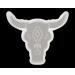 Steer Bull Skull Silicone Car Freshie Mold - Oven Safe Shiny Mold for Aroma Beads & Resin - Buy Online on SooperMarket.com
