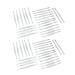 LAJA IMPORTS SET OF 50 PROFESSIONAL NAIL CUTICLE PUSHER STAINLESS STEEL FOR MANICURE AND PEDICURE