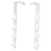 Baluue Towel Holder 2pcs Door Hook Wall Coat Hanger Christmas Wreath Metal Clothes Rack Hooks for Hats Door Hangers for Clothes Hanger 29.5X5CM White