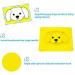 Qshare Toddler Plate - BPA-Free Silicone Placemat for Kids | Strong Suction, Dishwasher & Microwave Safe | Portable Baby Plates (3Puppy-Yellow) - Buy Online on SooperMarket.com