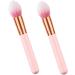 Baluue 2pcs Makeup Brush for Woman Makeup Brushed Concealer Brush Highlighter Cosmetics Powder Brush Wooden - Buy Online on SooperMarket.com