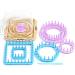 Clover Hana-Ami Flower Loom 6 Shape Set Pink/Blue 3146 - Create Beautiful Fabric Flowers Easily - Buy Online on SooperMarket.com