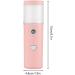 Dajidafu Face Mist Sprayer 30ml Rechargeable Moisturizing Facial Humidifier Portable Atomizer Salon Water Steamer Refillable Mister Pink - Buy Online on SooperMarket.com