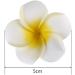 4 Pieces Plumeria Flower Clips - Hawaiian Foam Hair Clips for Bridal Wedding & Beach Decor - Buy Online on SooperMarket.com
