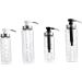 WOFASHPURET Glass Containers for Liquids Coffee Syrup Dispenser Pump Stainless Steel Press Mouth 22.5x6x6cm Black - Buy Online on SooperMarket.com