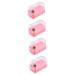 Beavorty 4pcs nail polish head box nail bits nail art supplies cleaning stuff nail tech organizers and storage drill bit holder for nails nail drill bits container nail grinding tool case