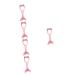 Housoutil 5pcs Eyeliner Auxiliary Artifact Eyeliner Tool Makeup Applicator Eye Liner Guide Template Makeup Eyeshadow Mascara Applicator Tool Women Protective Cover Miss Protection 15X4.5CMx5pcs Pinkx5pcs