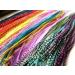 (60) 7"-10" Individual Vivid Color Grizzly & Solid Feathers with 40 Beads