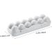 KOMBIUDA 2pcs Anti-Collision Damage Chicken Egg Tray for Refrigerator Egg Fridge Organizers re-usable Grey 30X11X6.5CM - Buy Online on SooperMarket.com