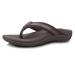 Footminders BALTRA Unisex Orthotic Arch Support Sandals (Pair) - Relieve Foot Pain Due to Flat Feet and Plantar Fasciitis 13 Women/12 Men Cocoa Brown