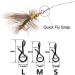 Greatfishing Stainless Steel Quick Change Fly Hook Snap Combo - 150pc, 3 Sizes - Buy Online on SooperMarket.com