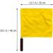 3pcs Stainless Steel Referee Flags Set for Soccer, Volleyball, Football - Red, Green, Yellow | Sports Training & Safety Commander Hand Flags - Buy Online on SooperMarket.com