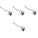 Beavorty 4pcs Metal Acupuncture Stick Tools Eye Roller Tool for Face Eye Acupoint Scraper Face Acupoint Scraper Face Scraper Eye Scraper Faical Tool Massage Zinc Alloy Tendon Stick 10.00X3.20X3.00CMx4pcs Silverx4pcs