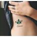 Set of 2 Waterproof Temporary King Queen Crown Fake Tattoo Stickers by SanerLian - Buy Online on SooperMarket.com