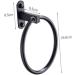 OSALADI 2pcs Ring Punch Hanging Holder Home Rack Aluminum Round Bathroom Space for Black Towel - Buy Online on SooperMarket.com