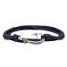 Chasing Fin Fish Hook Pendant Bracelet - Cool 30-Inch Military-Grade 550 Paracord Bracelet & Anklet - Adjustable Size, 100% Nylon Nautical & Fishing Accessory - J-Hook Pendant, Pewter Thin Blue Line