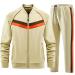 Aiozowa Men's Tracksuits Sets Full-zip Long Sleeve Sweatsuit Active Jackets and Pants 2 Piece Outfits Tz-084 Large