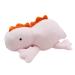 eamve 40cm Weighted Anxiety Dinosaur Plush Toy Throw Pillow 1 lbs Dinosaur Plush Weighted Stuffed Animal Plush Doll Soft Weighted Dino Stuffed Pillows for Kids Dinosaur Plush Figure Gift (40cm pink)