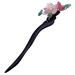 minkissy Hair Stick Wood Chinese Hair Chopsticks Vintage Flower Hairpin Chignon Pin Hair Accessories for Women Lady