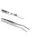 minkissy Eyelashes Tweezer Lash Cluster Stainless Steel Eyebrow Tweezer Eyelash Tweezer Eyelashes Extension Clip Makeup Tweezer Eyebrow Clip Cosmetic medium Silver