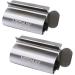 Toothpaste Tube Squeezer NEEMAY Metal Toothpaste Squeezer Rollers Toothpaste Dispenser Rolling Tube Toothpaste Wringer 304 Stainless Steel Tube Squeezer Seat Holder Stand 2 Pcs/Set Standard Size