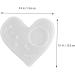 NUOBESTY 3pcs Coaster Mold Silicone Molds Heart Silicone Zip Pull Crystal Epoxy Mold Crafts Heart-shaped Whitex3pcs 13.6X13CMx3pcs - Buy Online on SooperMarket.com