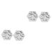 MAGICLULU DIY Baking Mold 4 Pcs Mold Cake Silica Gel Fudge Silicone Sweet Mould 9X7.5X0.8CMx2pcs Greyx2pcs
