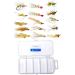 Discount Flies Bonefish Fly Fishing Flies DIY Fishing Kit w/15 Saltwater Flies & Fly Box Realistic & Effective Fly Fishing Gear Flies for Fly Fishing on Strong Sharp Hooks Fishing Accessories 15 Pack Bonefish Fly Fishing Flies Collection