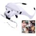 Itian Lightweight Head Magnifier Adjustable Magnifying Glass Loupe Visor Hands Free Eyeglasses Bracket/Headband Interchangeable Headset Magnifier with 2 LED & 5 Different Lenses(1.0X 1.5X 2.0X 2.5X 3.5X) - Buy Online on SooperMarket.com