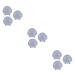 STOBOK 6 Pcs Epoxy Mold Stencils for Crafts Resin Baking Silicone Mold Soap Mold Ornaments Candy Whitex3pcs 4CMx3pcs