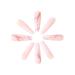 Brishow Long Ballerina Press On Nails - 24 Pink Gradient Acrylics with Gold Foils for Women & Girls - Buy Online on SooperMarket.com