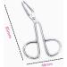 Stainless Steel Scissors Shaped Slant Tip Eyebrow Tweezer for Women - Random Color Beauty Tool - Buy Online on SooperMarket.com