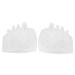 1 Pair Silicone Bunion Straightener Hallux Valgus Corrector Toe Protector Foot Care Pain Relief (White)