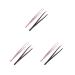3 Set with 2 pieces professional eyebrow tweezers slanted stainless steel hair remover 3 set (as described)