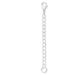 1pc Adabele Authentic 925 Sterling Silver 2 inch Chain Extender Removable Adjustable Extension for Necklace Anklet Bracelet SS303-2 2 inch - 1pc Silver