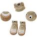 XM-Amigo Baby Boys Girls Anti-Slip Indoor Slippers 12-18 Months Blue Set01 - 4 Pairs - Buy Online on SooperMarket.com