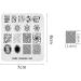 Alexnailart Nail Stamping Printing Plate Template Image Plate Stamper Scraper Sun Line Ink jet Pattern Nail Art Decoration DIY Print Manicure Design FA040 - Buy Online on SooperMarket.com