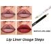 Waterproof Lip Liner Set - 12 Vibrant Colors | Long-Lasting Lipstick Cosmetic for Stunning Makeup - Buy Online on SooperMarket.com