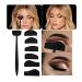 CRASE LINE KIT 6 in 1 silicone eyeshadow stamp eyeshadow applicator eyeshadow and eyeliner applicator for women girls Lazy Eyeshadows Fixer Quick Eye Shadow makeup tool for beginners