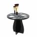 14-Hole Makeup Brush Holder Tree - Collapsible Acrylic Organizer for Air Drying - Black Cosmetics Stand - Buy Online on SooperMarket.com